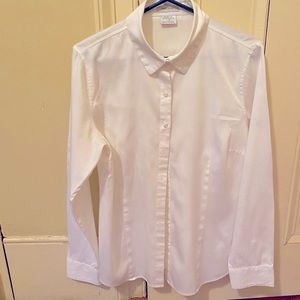 Van Heusen White Fitted Stretch Oxford